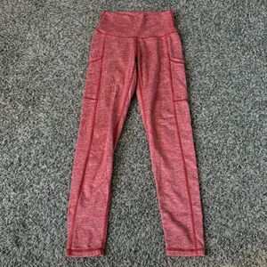Aerie Pocket Leggings Heathered Red size XS